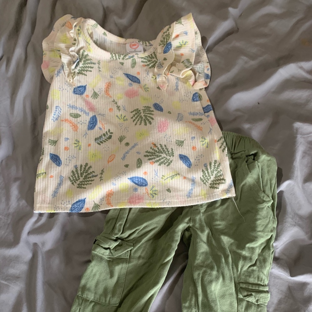 2T wonder nation cargo pant outfit